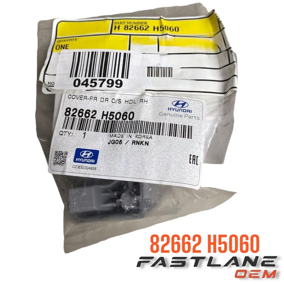 2018-2022 HYUNDAI ACCENT FRONT RIGHT DOOR HANDLE COVER NEW OEM