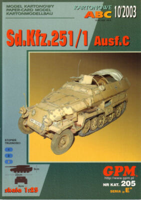 GPM 205 - Hanomag Mannschaftstransporter Sd.Kfz. 251/1 Ausf. C - 1:25