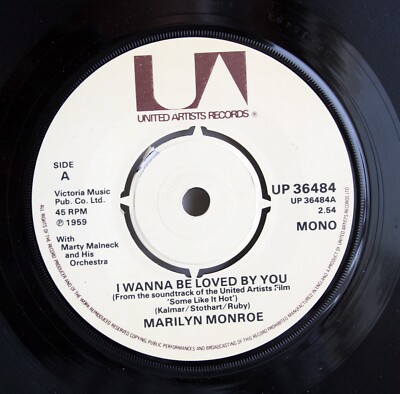 MARILYNMONROE Pop Import 45rpm United Artists 36484 EP HEAR