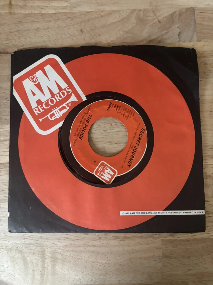 JM247 The Police Darkness / Secret journey A&M 2408 Gd Sting 45 Single Vintage - Image 2 of 4