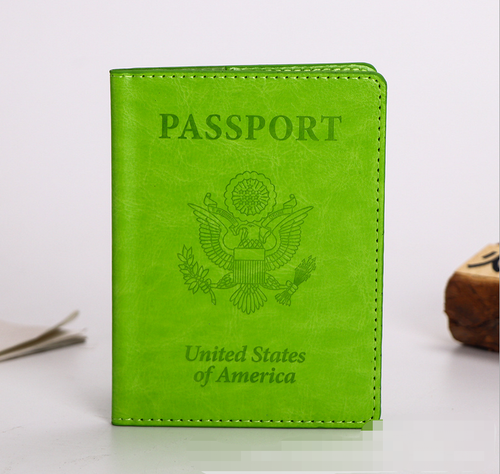PU Passport Vaccine Card Passport Holder Travel Wallet Blocking Case Cover US - 第 9/22 張圖片