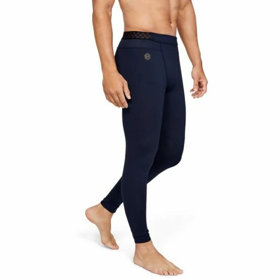 Under Armour Men's UA RUSH™ Leggings  1345210 410 - Image 3 of 4