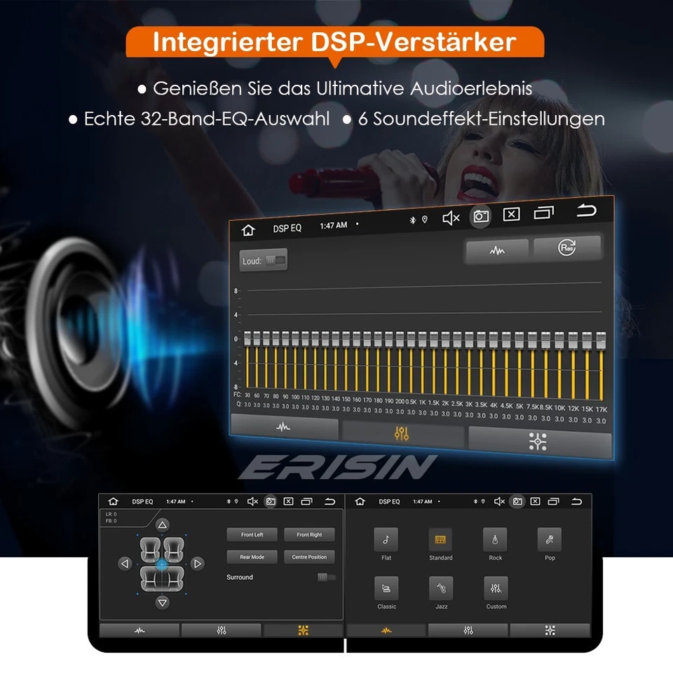 8 Kern Android 14 Navi wifi GPS Autoradio Jeep Compass Wrangler Dodge Challenger - Bild 4 von 4