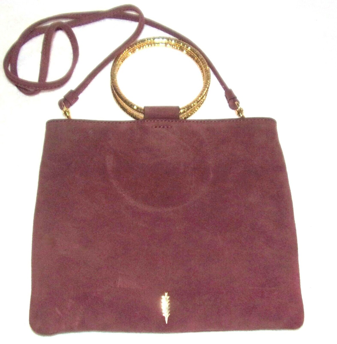 Purse Thacker Le Pouch New Thacker New York Le Pouch Maroon Suede