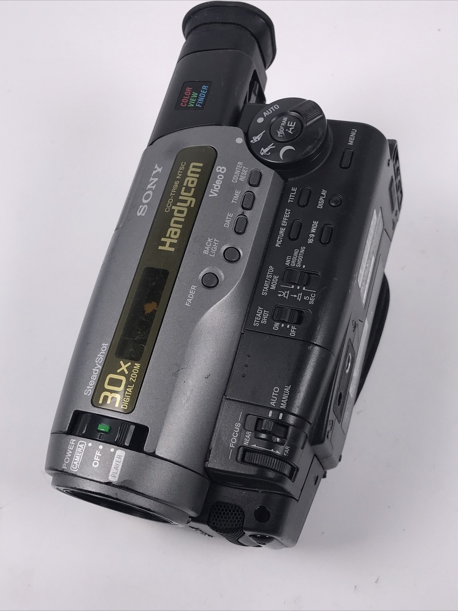 SONY VideoHi8Handycam CCD-TRV96 ⑦ Sony Handycam Video 8 CCD-TR96 Camcorder PARTS Or Repair