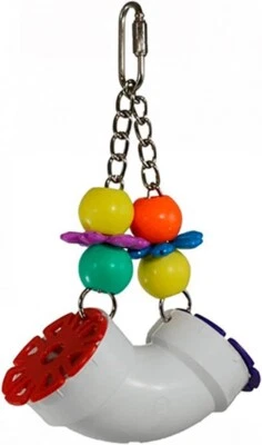 SUPER BIRD CREATIONS SB751 PVC Forager Bird Toy, Medium/Large Bird Size, Bird Supplies Parrot Toy