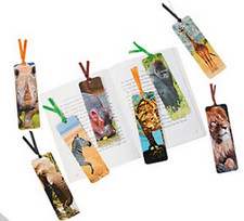 Pack of 12 - Safari Animal Bookmarks - Teacher Supplies Party Bag Fillers