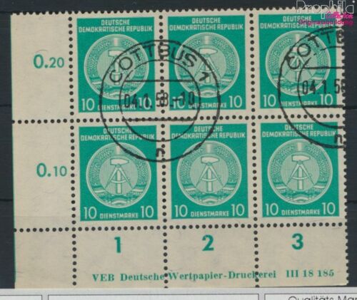Briefmarken DDR 1957 Mi DA35y B DV mit Druckvermerk gestempelt(9285319 - Afbeelding 1 van 1