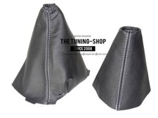 Schaltsack + Handbremsmanchette Für Renault Megane MK3 08-15 Leder Naht Weiss