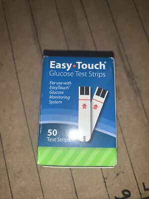 Easy Touch Blood Glucose Diabetic Test Strips Box of 50 CT