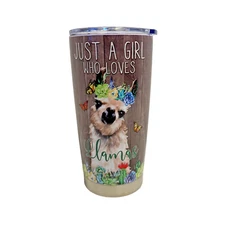 Just A Girl Who Loves Llamas Travel Coffee Tea Mug
