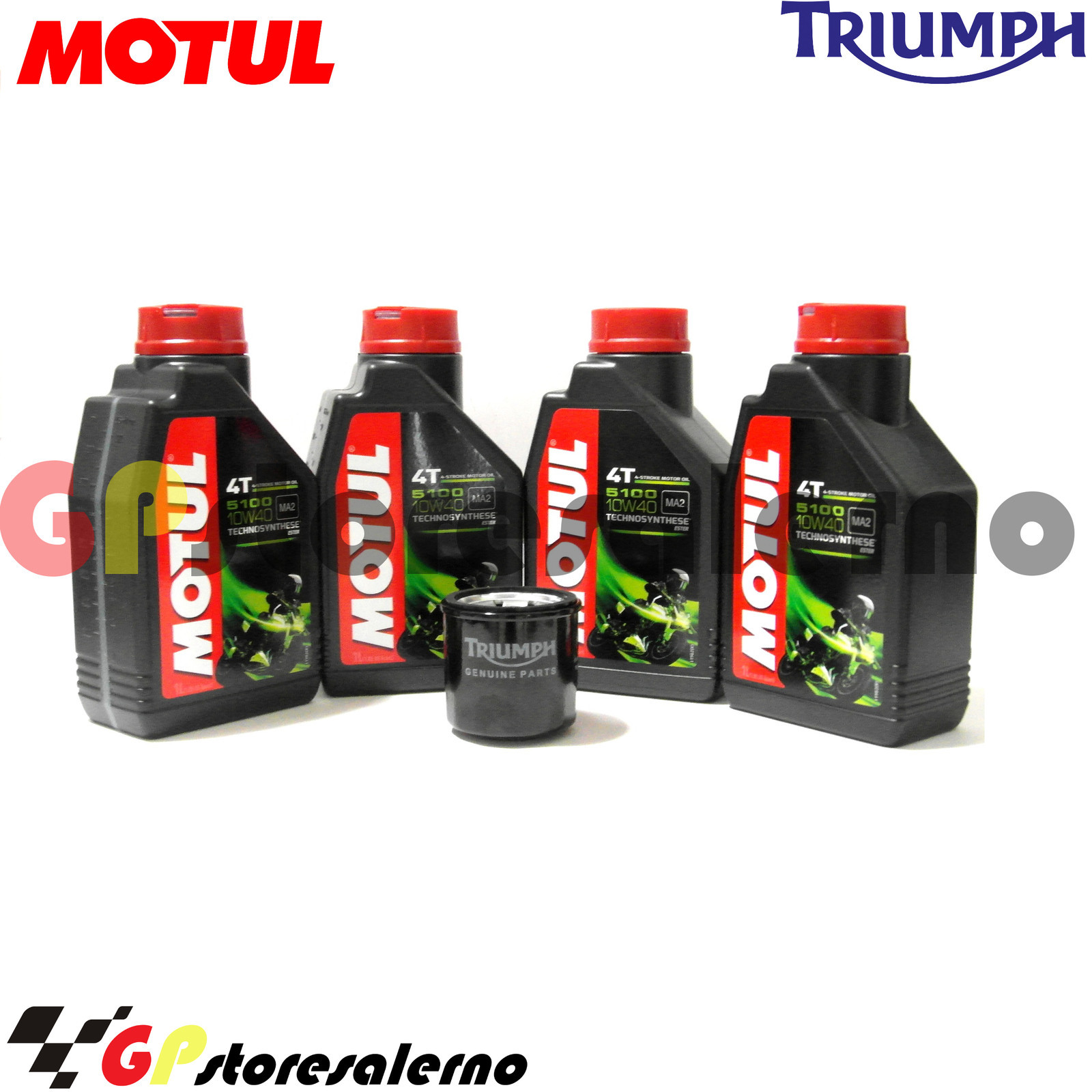 Kit Entretien Benelli Leoncino 800 2022-2024 - Huile Motul 5100 10W40 + Filtre à Huile HF191 - Garantie 2 Ans