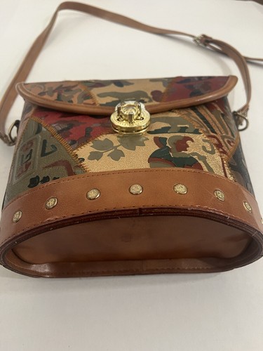 Vintage Egyptian Aztec Turn Lock Bucket Purse/Bag Pre Owned - Picture 11 of 24