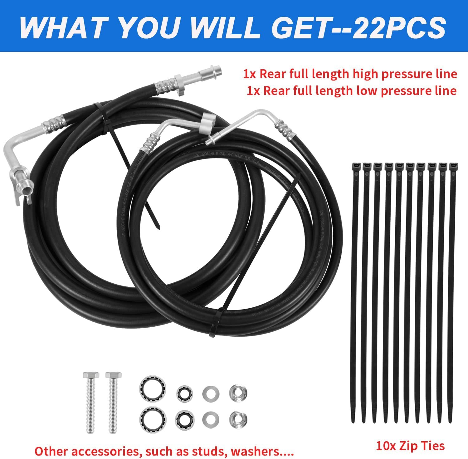 For Yukon Escalade Chevy Tahoe Rear AC Line Set Air Hoses 19257318 15 for-yukon-escalade-chevy-tahoe-rear-ac-line-set-air-hoses-19257318-15