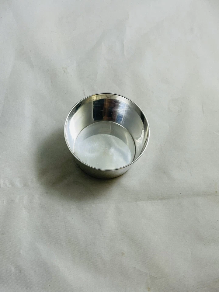 Antigua taza de mostaza Christofle Francia plateada Foto 4 de 4