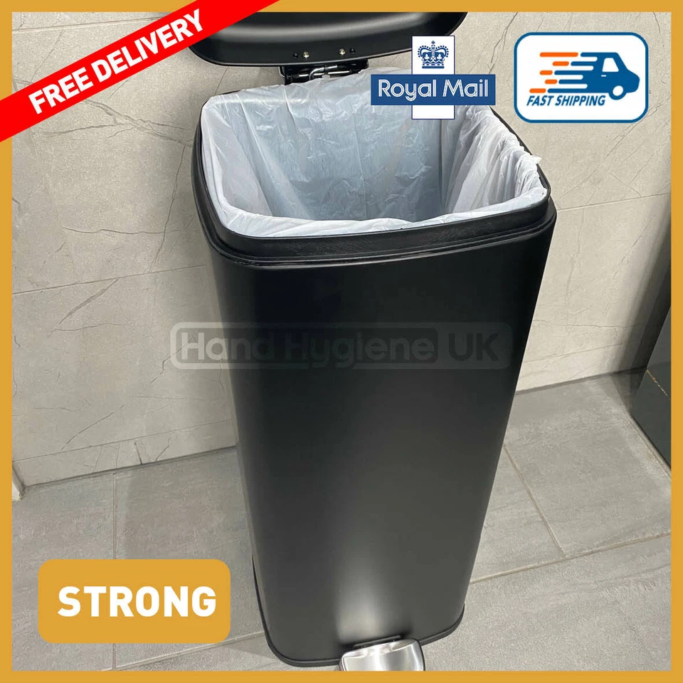 6L 12L 25L Square and Rectangular Bin Liners Bathroom Bedroom Kitchen Waste Bags - Image 2 of 4