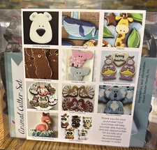 Animals Cookie Cutters Set Of 17, Sugar Glider, Sloth, Fox, Horse, And More NEW