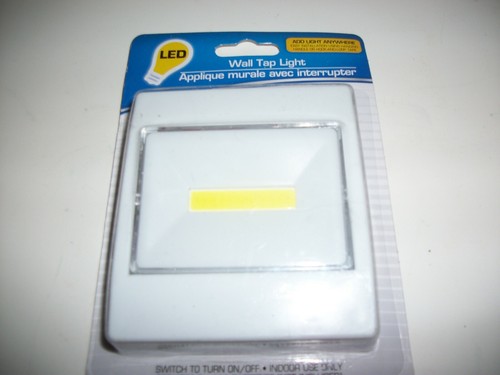 LED Wall Tap Light/ Night Light. Tap on & off. Easy Mounting. Free Ship ...