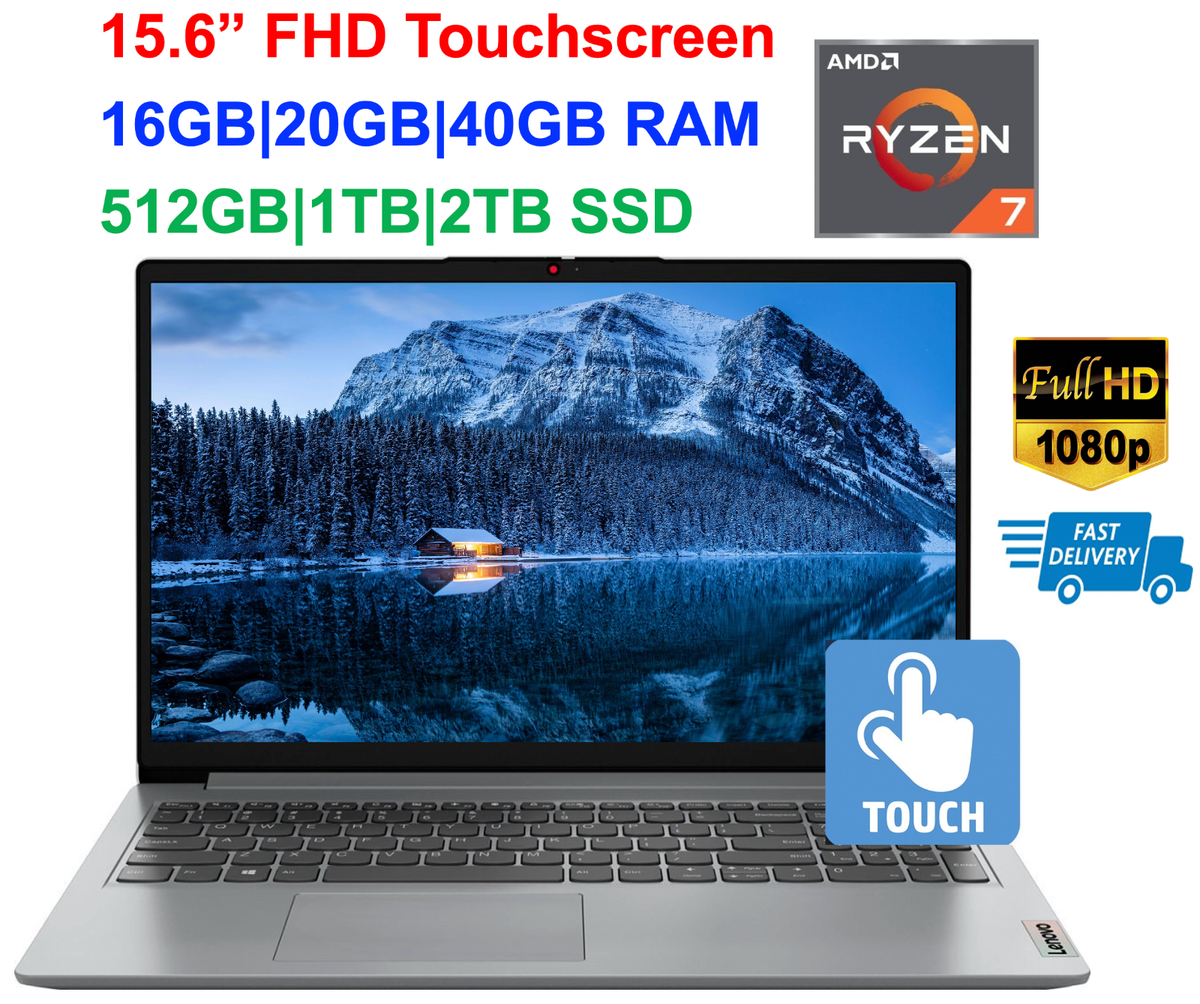 LENOVO ryzen7 5700U 16GB SSD256GB 液晶無し 2024 Lenovo IdeaPad Laptop 15.6