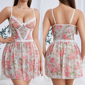 Women's Sexy Lingerie Hollow Out Sleepwear Nightwear Babydoll Underwear Dress