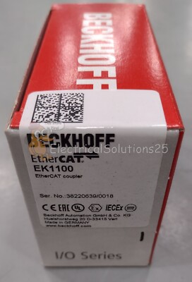 New BECKHOFF EK1100 EtherCAT Coupler Terminal Module - Free Shipping