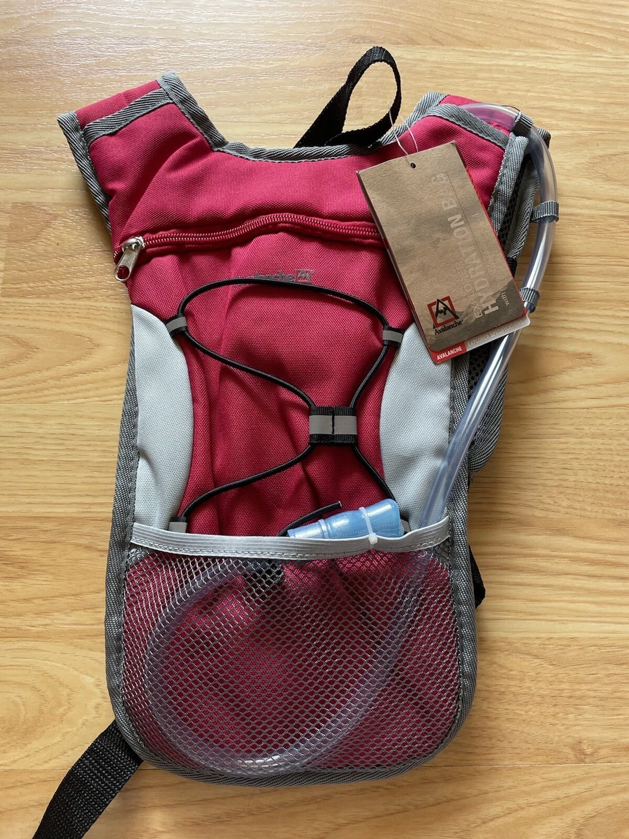 Avalanche Explorer Hydration Bag w/Interior Reservoir 34 oz Capacity  Red/Gry NWT | eBay