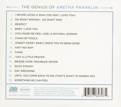 Aretha Franklin The Genius Of Aretha Franklin (CD) Soul