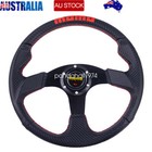 <!--F#f_0-->MO-MO Plaid Aluminum Racing Steering Wheel Sports Drifting Wheel Black AU<!--F/-->