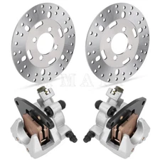 Front Brake Caliper W/Disc Rotors for Yamaha YFM400 Grizzly/Kodiak 400 1999-2002