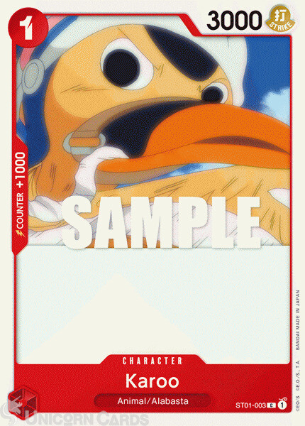 ST01-003 Karoo : Common One Piece TCG Card : ST01: Starter Deck: Straw Hat Crew