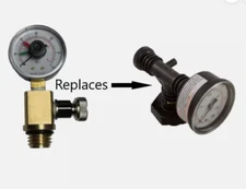 Pentair Air Relief Valve/Gauge Assy, Sta-Rite System 3 SM, SD filters 24850-0105