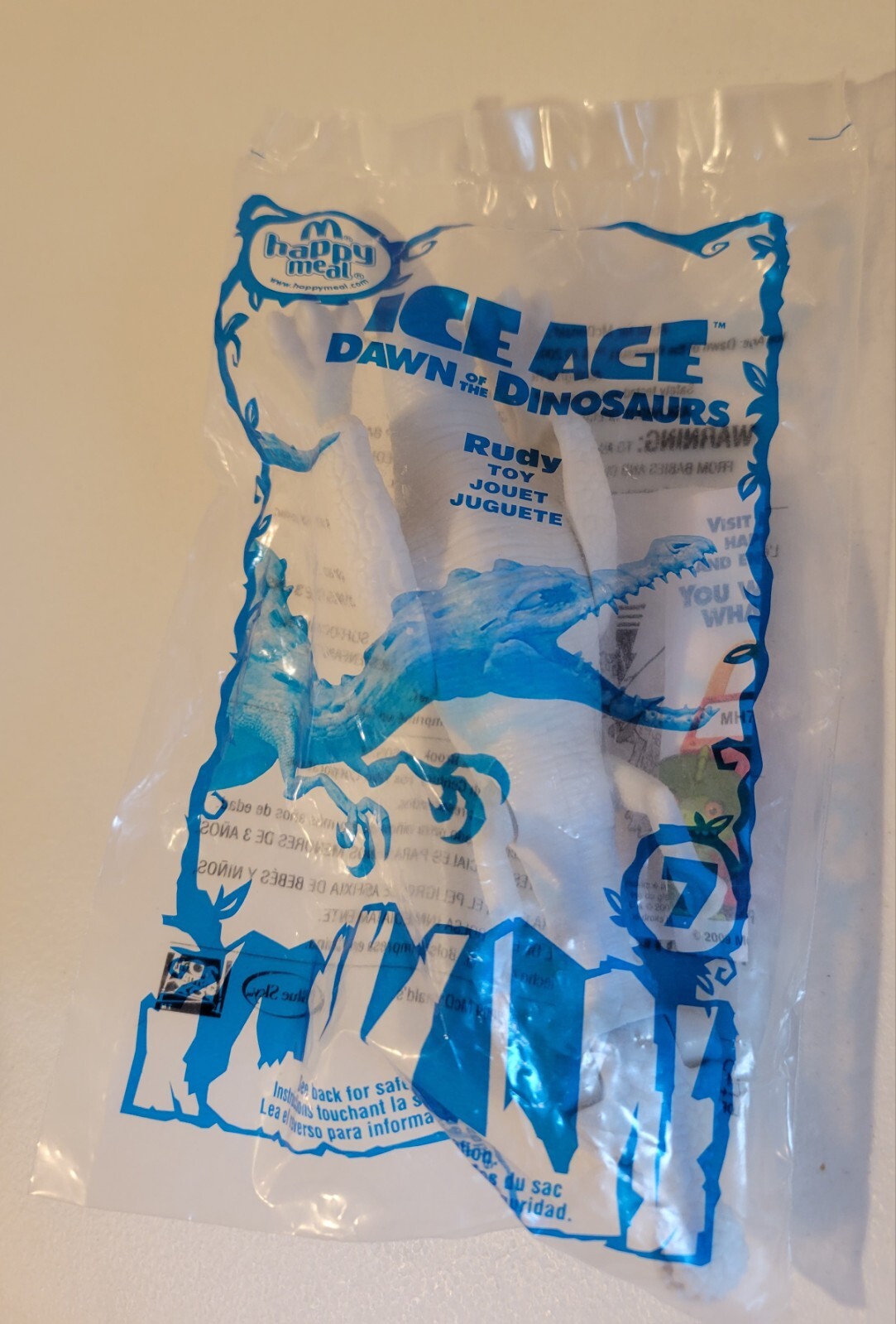 Rudy Ice Age Dinosaur 2009 20th Century Fox McDonalds Happy Meal Toy New Sealed