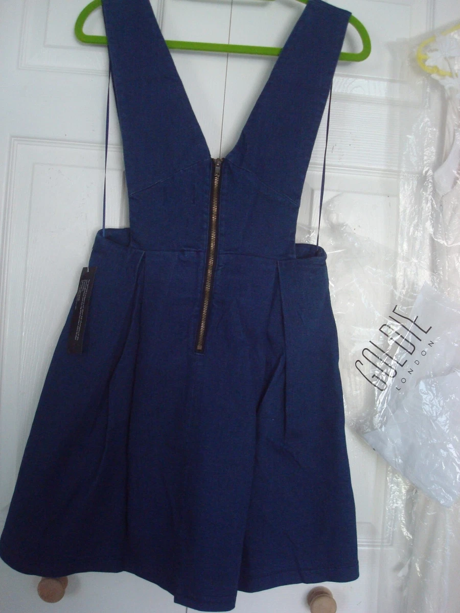 Zip up best sale back pinafore dress