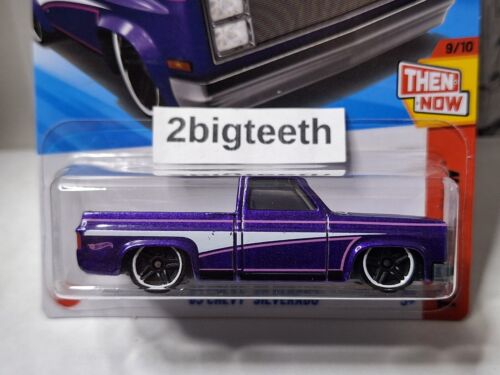2025 Hot Wheels Dollar General Exclusive 83 Chevy Silverado Purple Pickup Truck