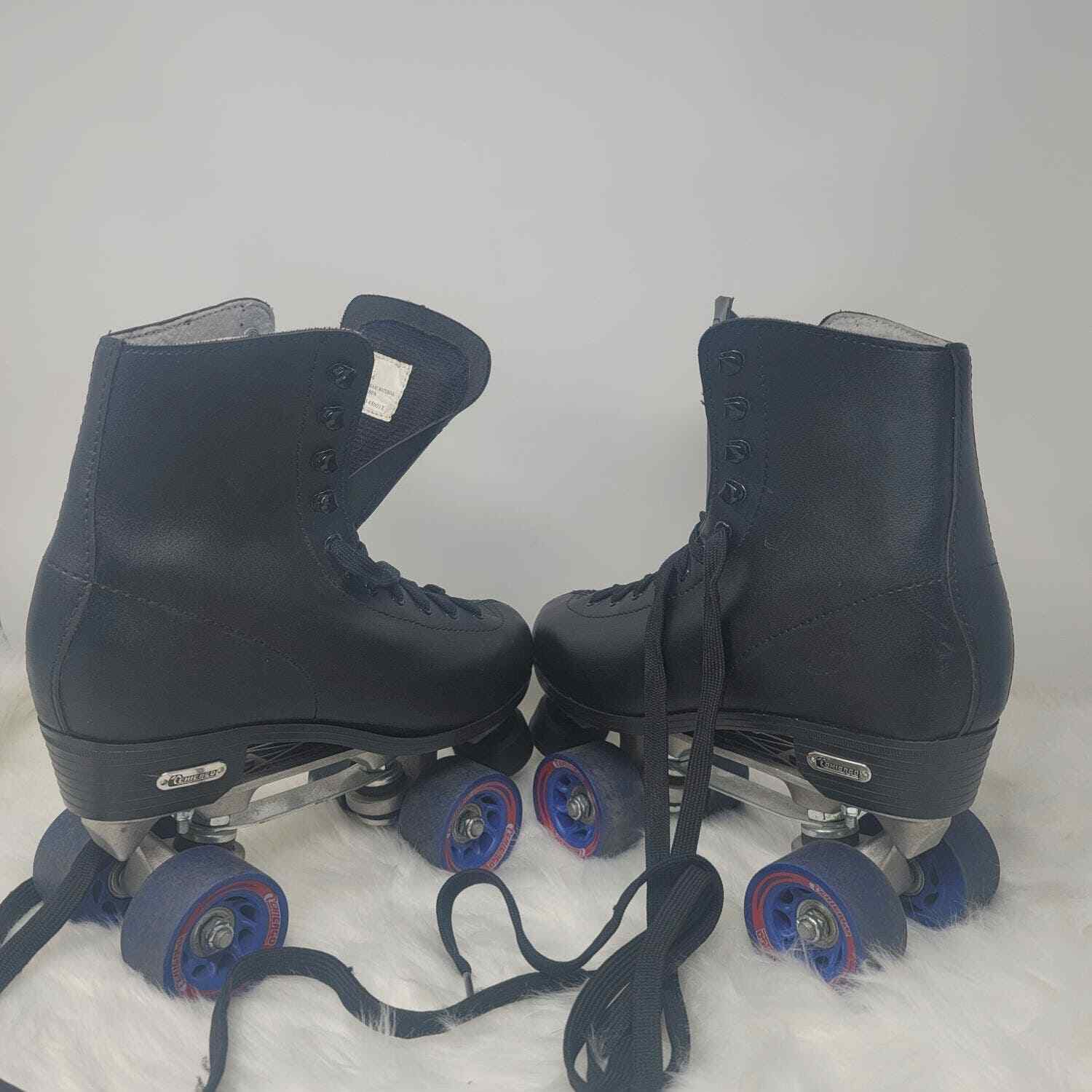 Chicago Derby Men's Black Roller Skates With New Stoppers 8
