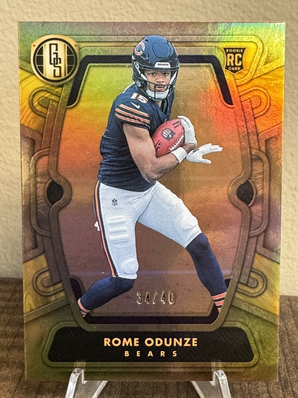 2024 Panini Gold Standard ROME ODUNZE CITRINE RC /40 CHICAGO BEARS ROOKIE
