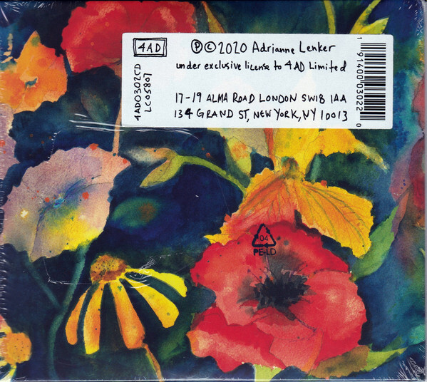 米2LP Adrianne Lenker Songs And Instrumentals 4AD0302LP 4AD /00520 Adrianne Lenker - Songs And Instrumentals (Vinyl LP) | vinyl