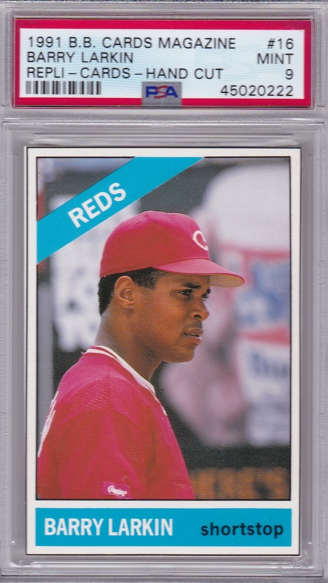 Topps - 5枚限定 Topps Cosmic Barry Larkin PSA 9 1991 B.B. Cards Magazine #16 BARRY LARKIN PSA 9 MINT