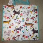 Floral Recyclable Reusable Dog Shopping Tote Dachshund Basset Hound Schnauzer