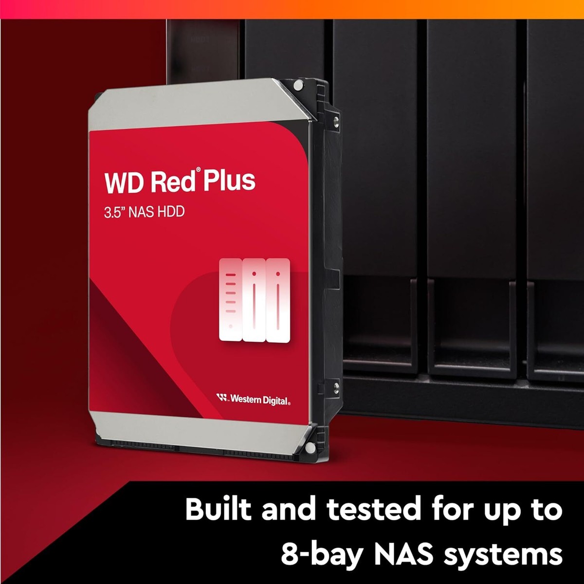 WD Red Plus WD60EFPX Hard drive 6 TB internal 3.5