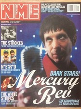 NME New Musical Express 4/8/01 Mercury Rev, N*E*R*D, Andrew WK, Turin Brakes