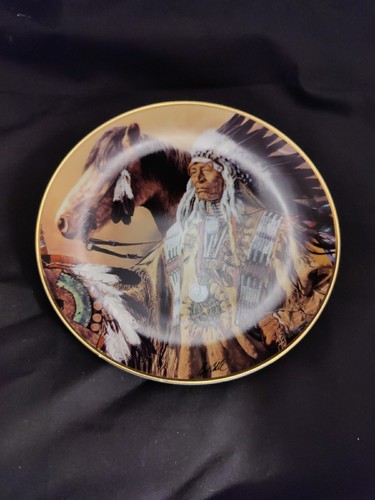 Franklin Mint Collector's Limited Ed Plate PRIDE OF THE SIOUX Native American - Picture 8 of 10
