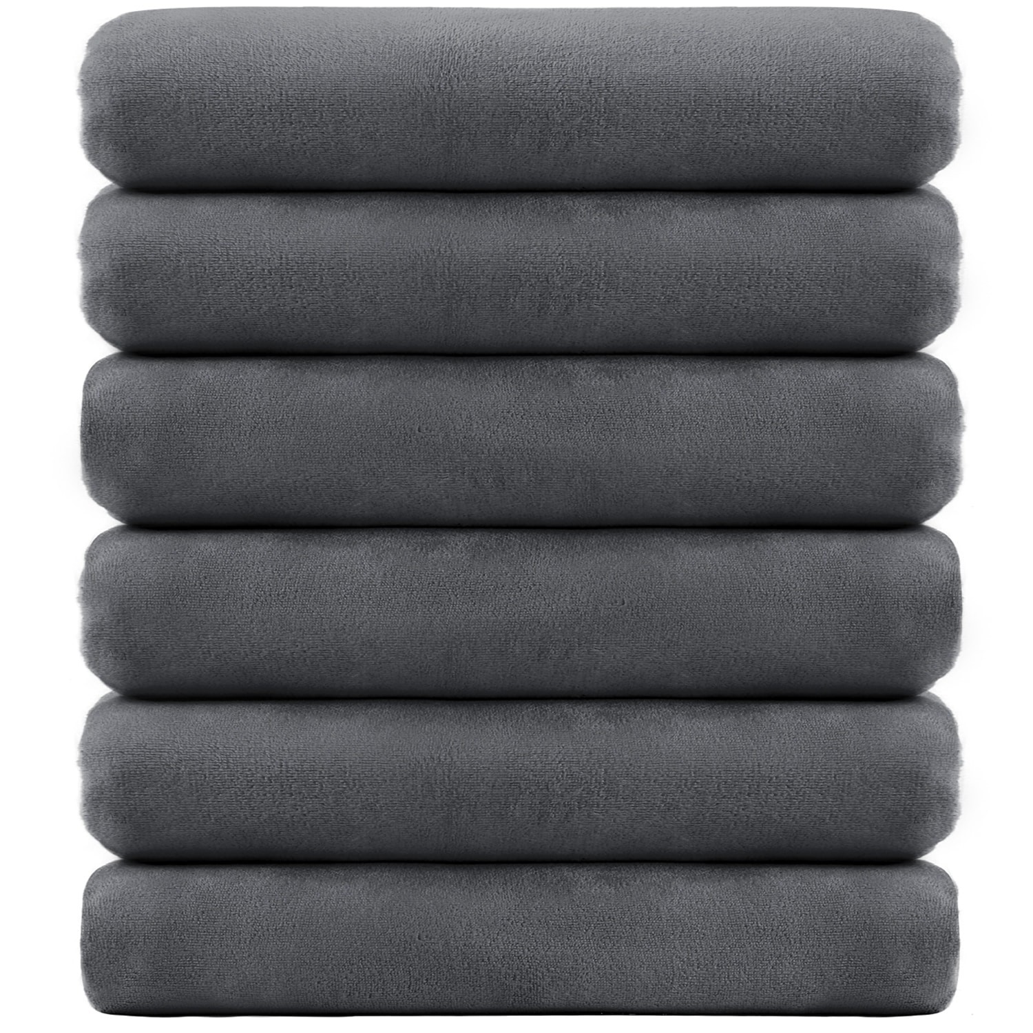6-Piece Bath Towel Set - 27x55 Inch Soft & Absorbent