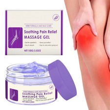 Joint Pain Gel Purple Gel, Soothes Knees, Lumbar, Neck, Hands,and Feet 100g