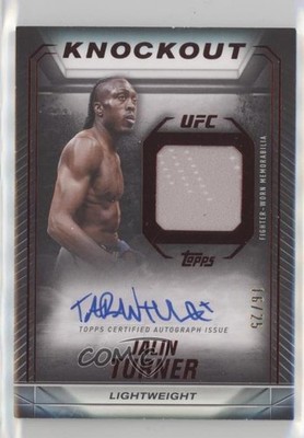 2024 Topps UFC Knockout Relic Red 16/25 Jalin Turner #KAR-JTR Auto pe8