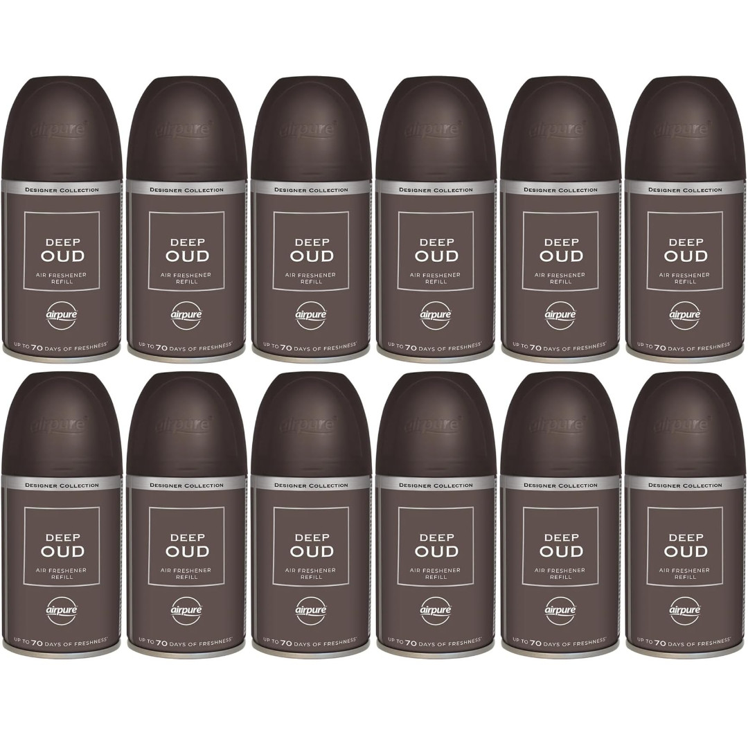Airpure Designer Collection Deep Oud Air Freshener Refills 250ML - Pack of 3 - Image 7