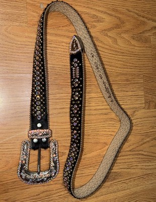 Authentic BB Simon Swarovski Western Belt Size 40