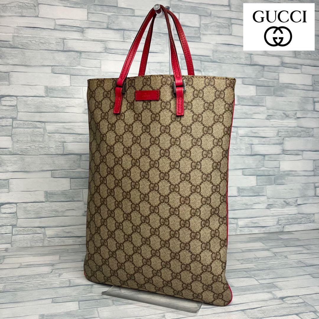 Gucci GG Monogram Leather Tote Bag Preowned Vintage Luxury Handbag