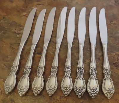 Oneida Plantation Set of 8 Dinner Knives Community Stainless Flatware Lot A
