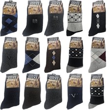 15 Pairs Men  s Lamb Wool Socks   Warm Thermal Winter Dress Casual Sox, Assorted